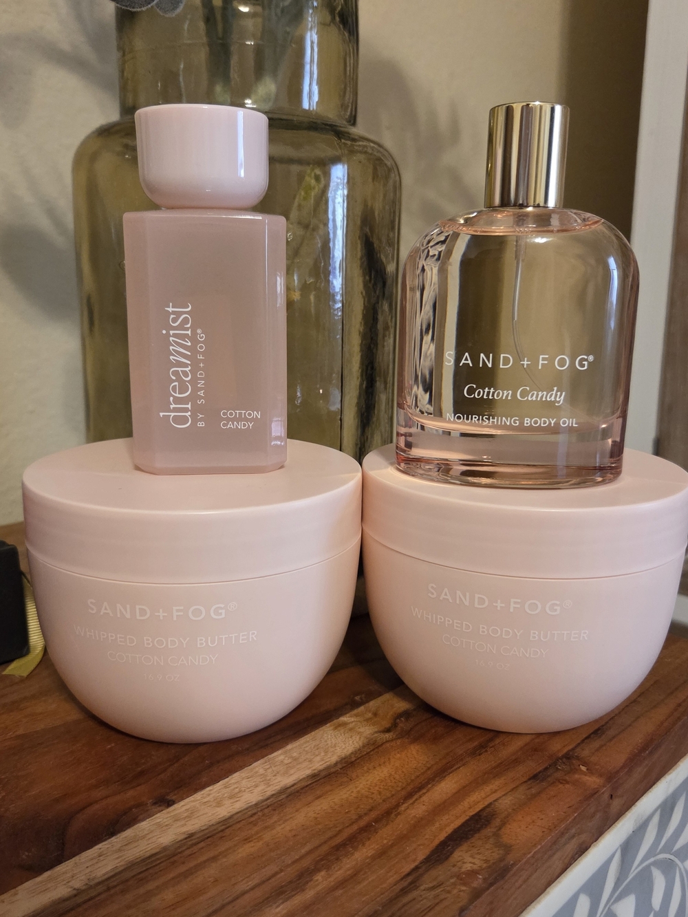 Sand & FOG Cotton Candy  Body Butter ,Nourishing Body Oil & EDT Spray Set
